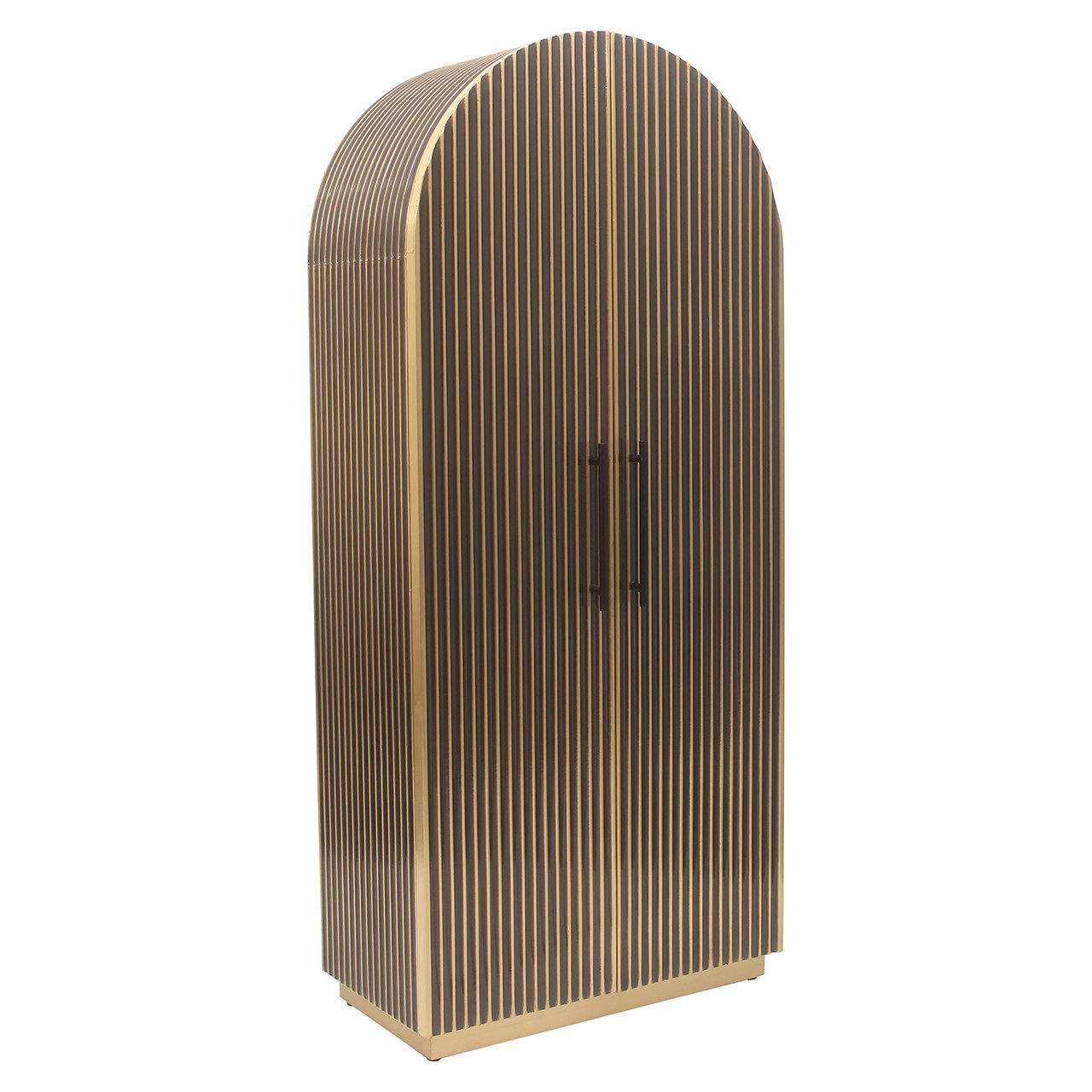 Richmond Interiors Les Arcs Brushed Gold 2 Door Cabinet