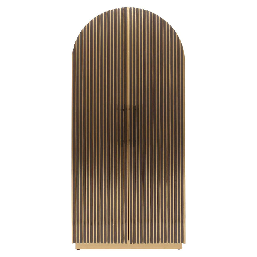Les Arcs 2 Door Cabinet - Brushed Gold Richmond 1