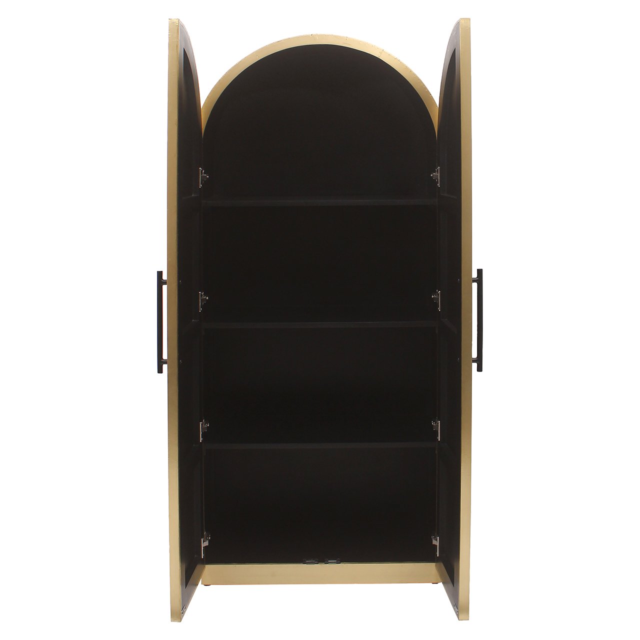 Richmond Interiors Les Arcs Brushed Gold 2 Door Cabinet