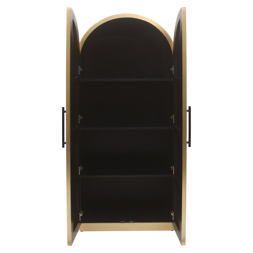 Les Arcs 2 Door Cabinet - Brushed Gold Richmond 4