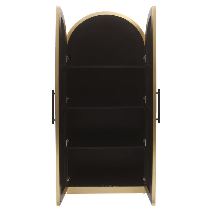 Les Arcs 2 Door Cabinet - Brushed Gold Richmond 4