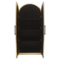 Richmond Interiors Les Arcs Brushed Gold 2 Door Cabinet