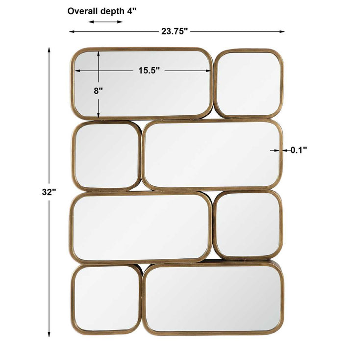 Canute Modern Gold Mirror