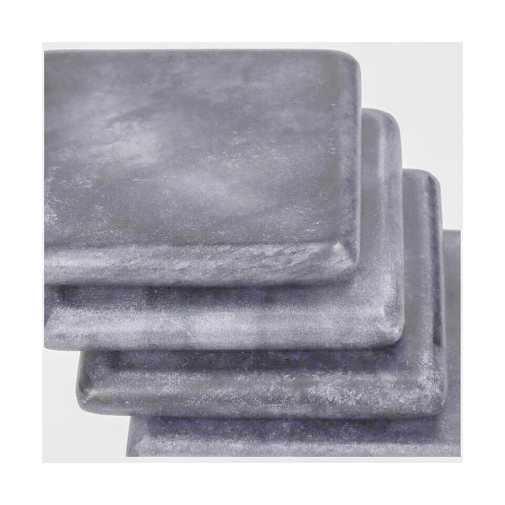 Marble Set of 4 Square Coasters - Grey Libra 3