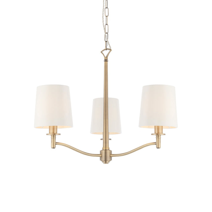 Ortona 3 Pendant Light - Antique Brass Endon 1