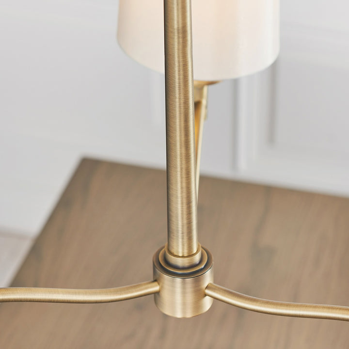Ortona 3 Pendant Light - Antique Brass Endon 5