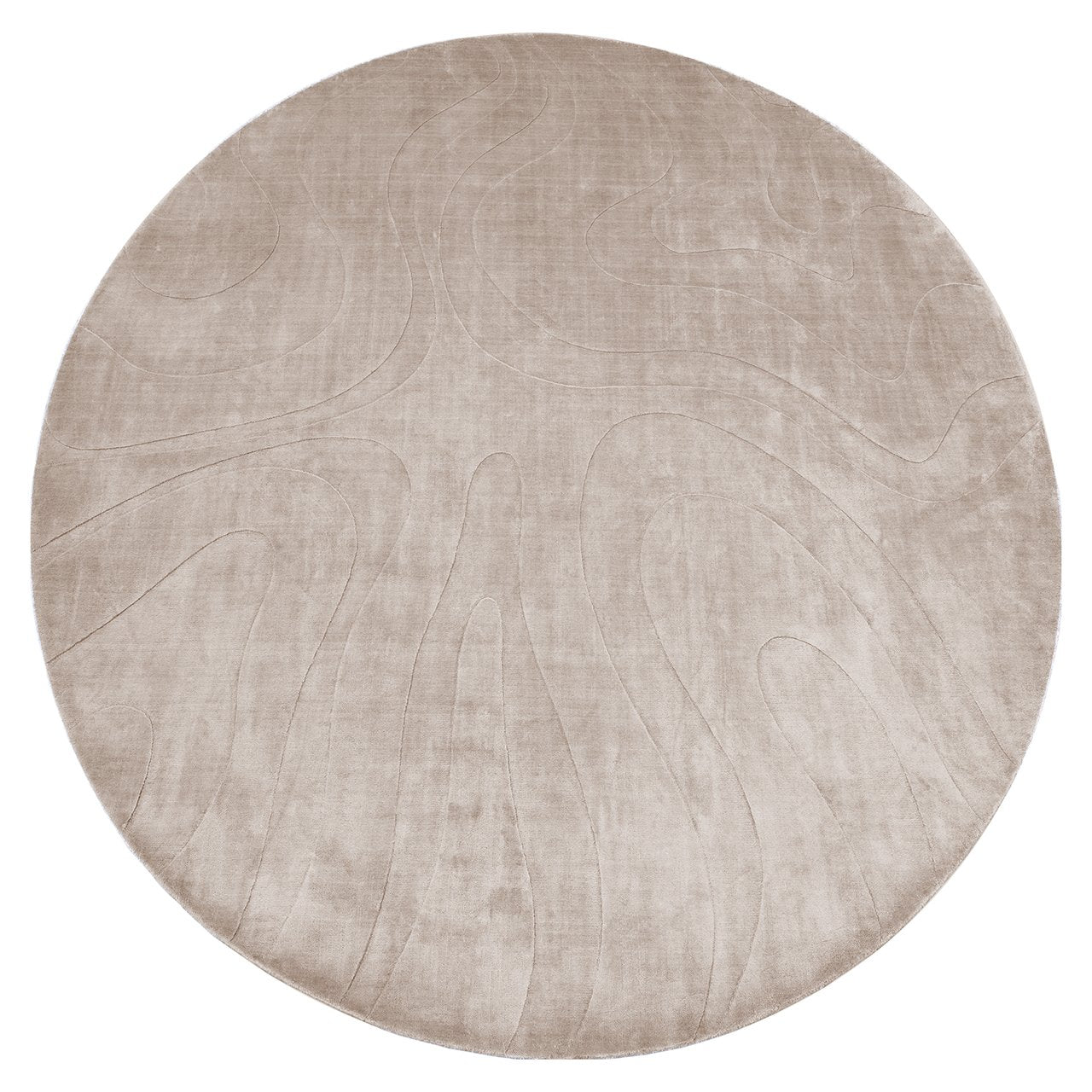 Richmond Interiors Addison Round Rug 260x260 - Beige