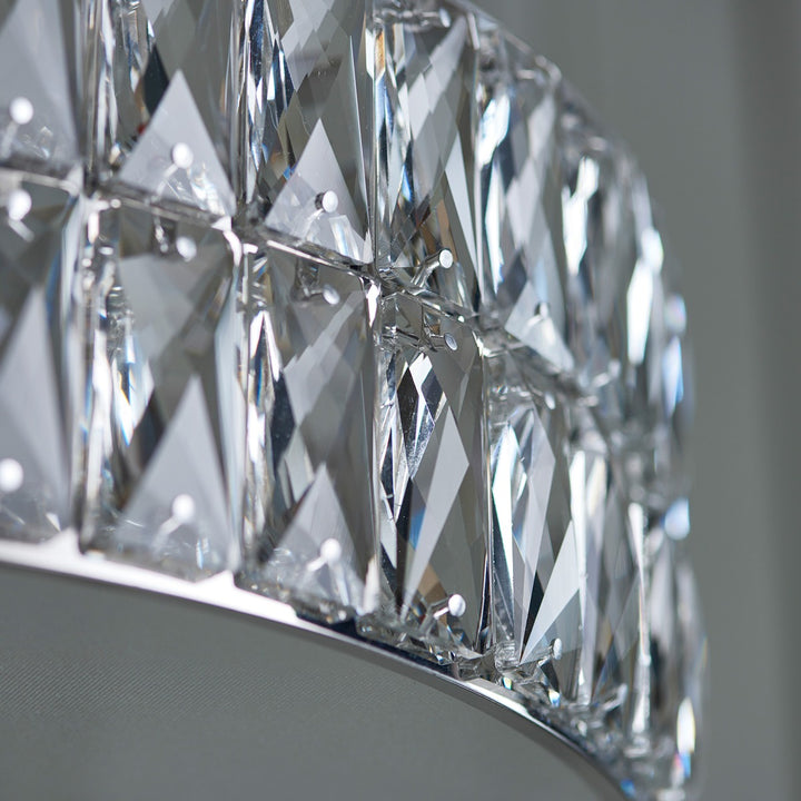 Verina Round Crystal Pendant Light - Chrome Endon 5