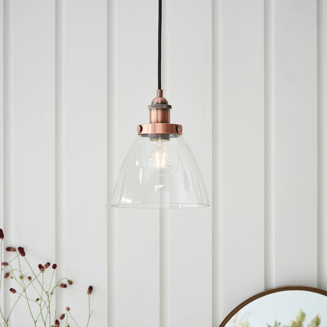 Hansen Pendant Light - Aged Copper Endon 3