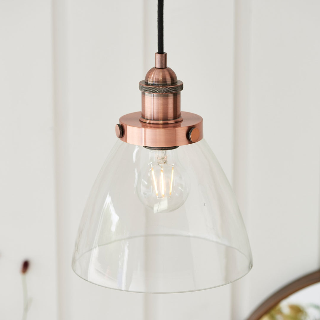 Hansen Pendant Light - Aged Copper Endon 4