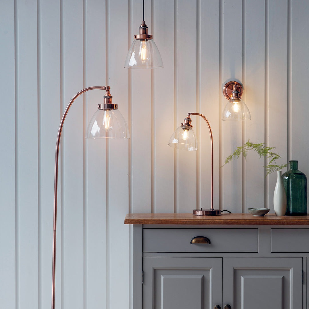 Hansen Table Lamp - Aged Copper Endon 3