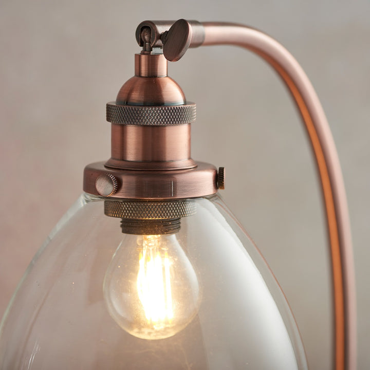 Hansen Table Lamp - Aged Copper Endon 4