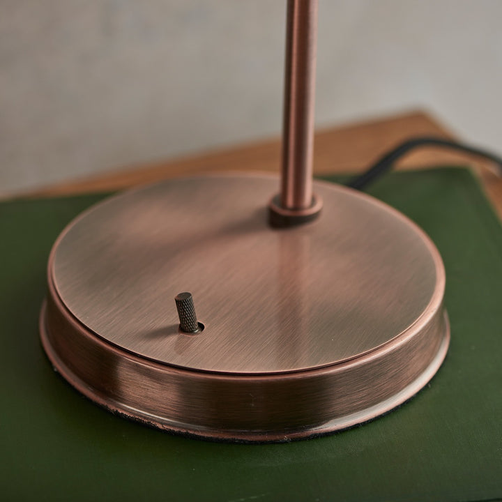 Hansen Table Lamp - Aged Copper Endon 6