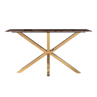 Richmond Conrad Gold And Brown Console Table