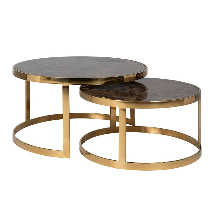 Conrad Nest Tables - Brown & Gold Richmond 1