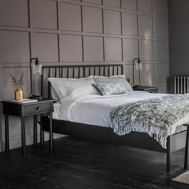 Wycombe Spindle Bed - Black GalleryDirect 5