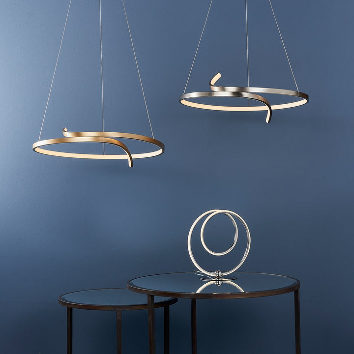 Rafe Hanging Pendant Light - Satin Nickel Endon 3