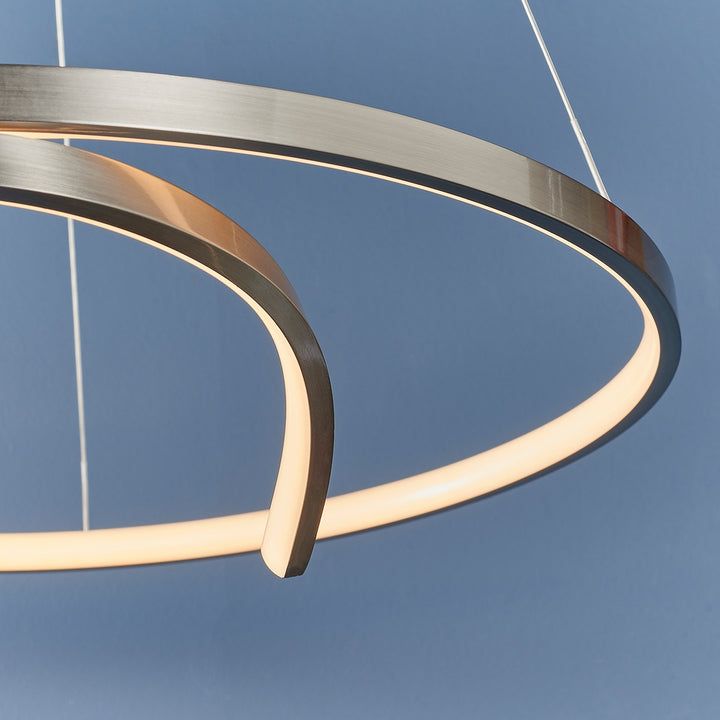Rafe Hanging Pendant Light - Satin Nickel Endon 6