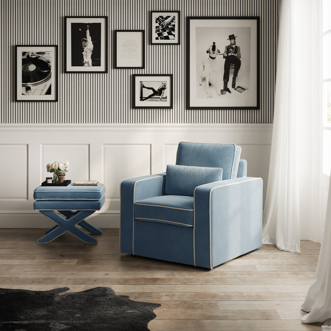 Rory Stool - Ice Blue