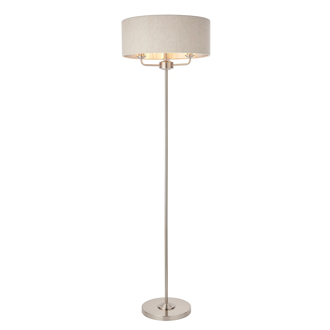 Highclere Floor Lamp - Nickel Endon 1