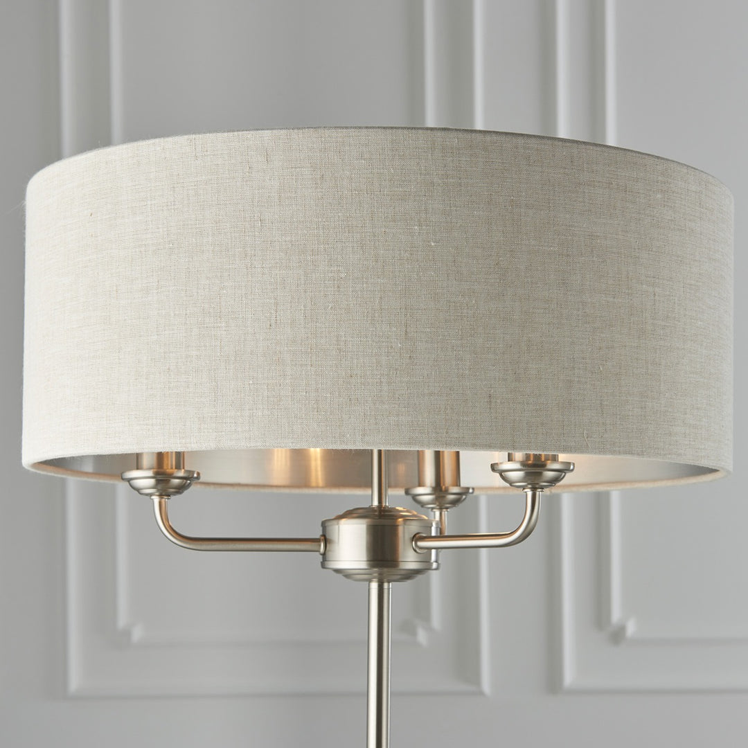 Highclere Floor Lamp - Nickel Endon 4