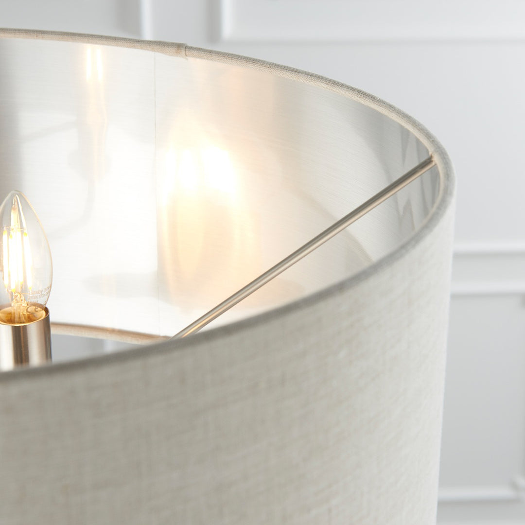 Highclere Floor Lamp - Nickel Endon 6