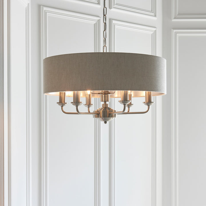 Highclere 6 Pendant Light - Chrome Endon 2