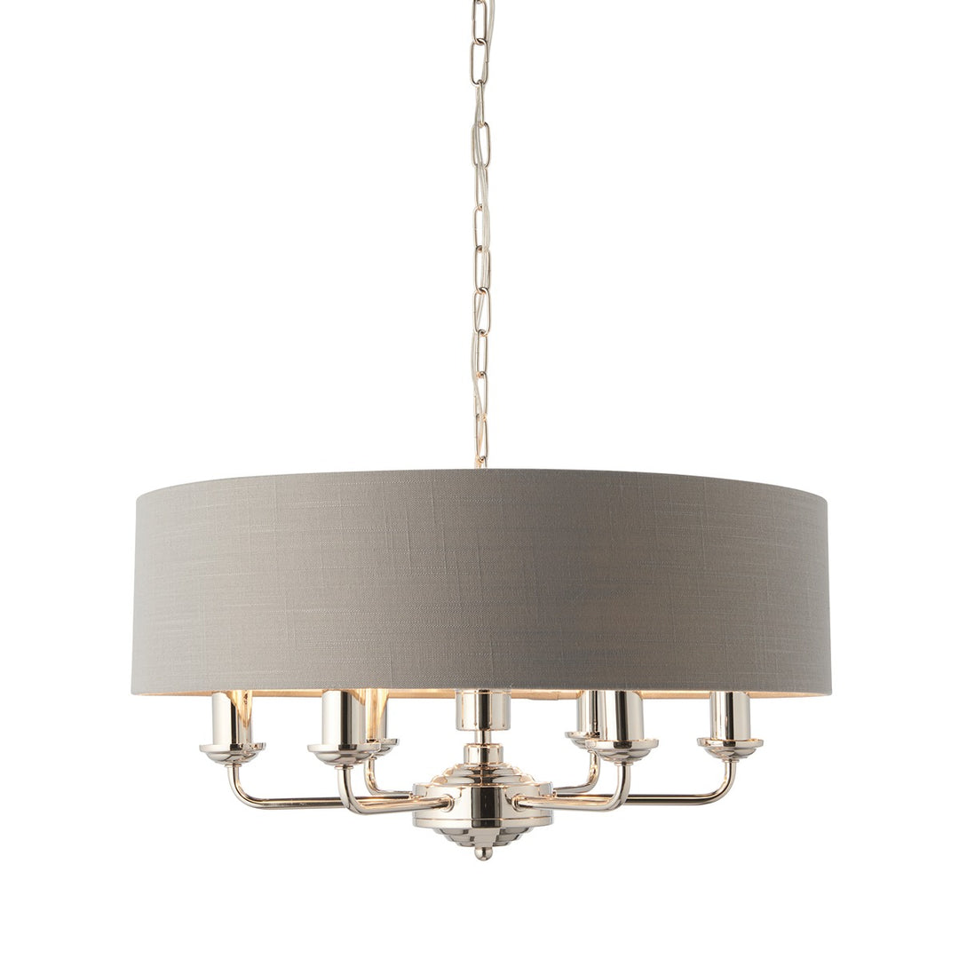 Highclere 6 Pendant - Nickel Endon 1