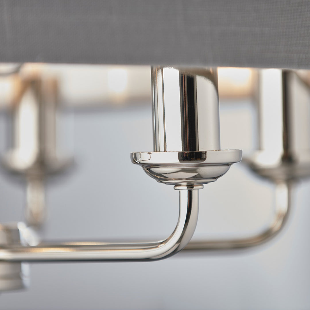 Highclere 6 Pendant - Nickel Endon 6