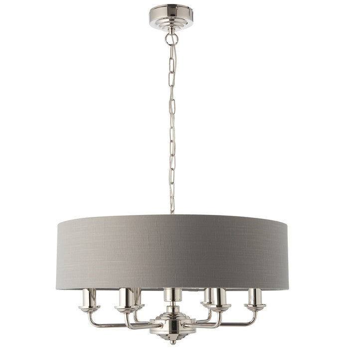 Highclere 6 Pendant - Nickel Endon 8