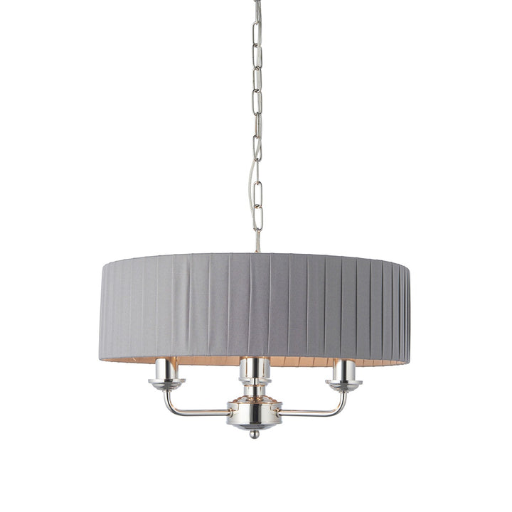 Highclere 3 Pendant Light - Nickel Endon 1