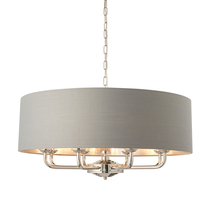 Highclere 8 Pendant Light - Nickel Endon 1