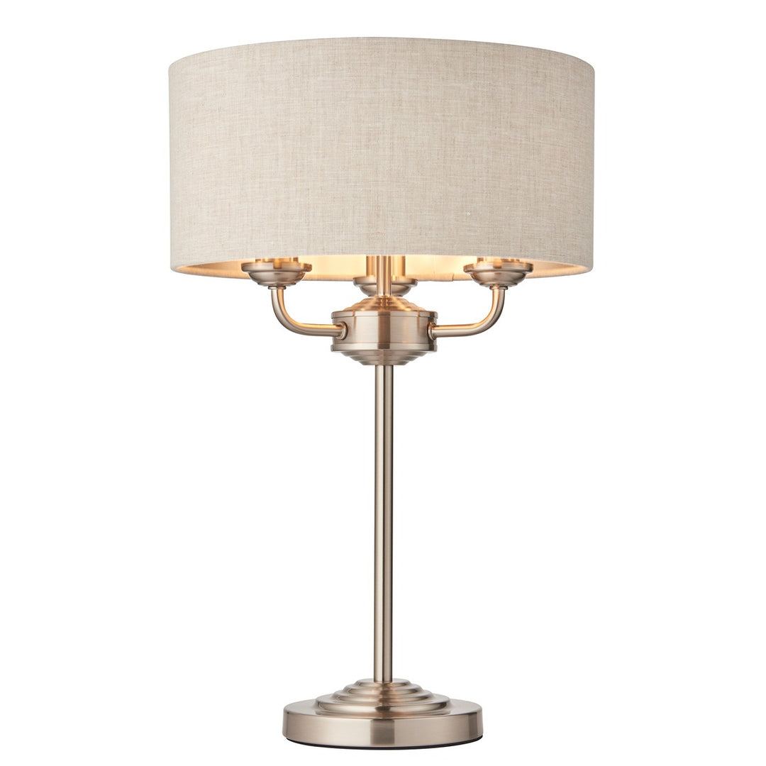 Highclere 3 Table Lamp - Chrome Endon 1