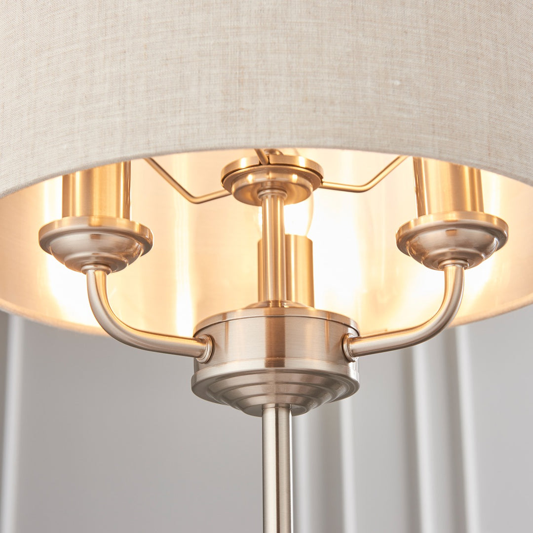 Highclere 3 Table Lamp - Chrome Endon 4