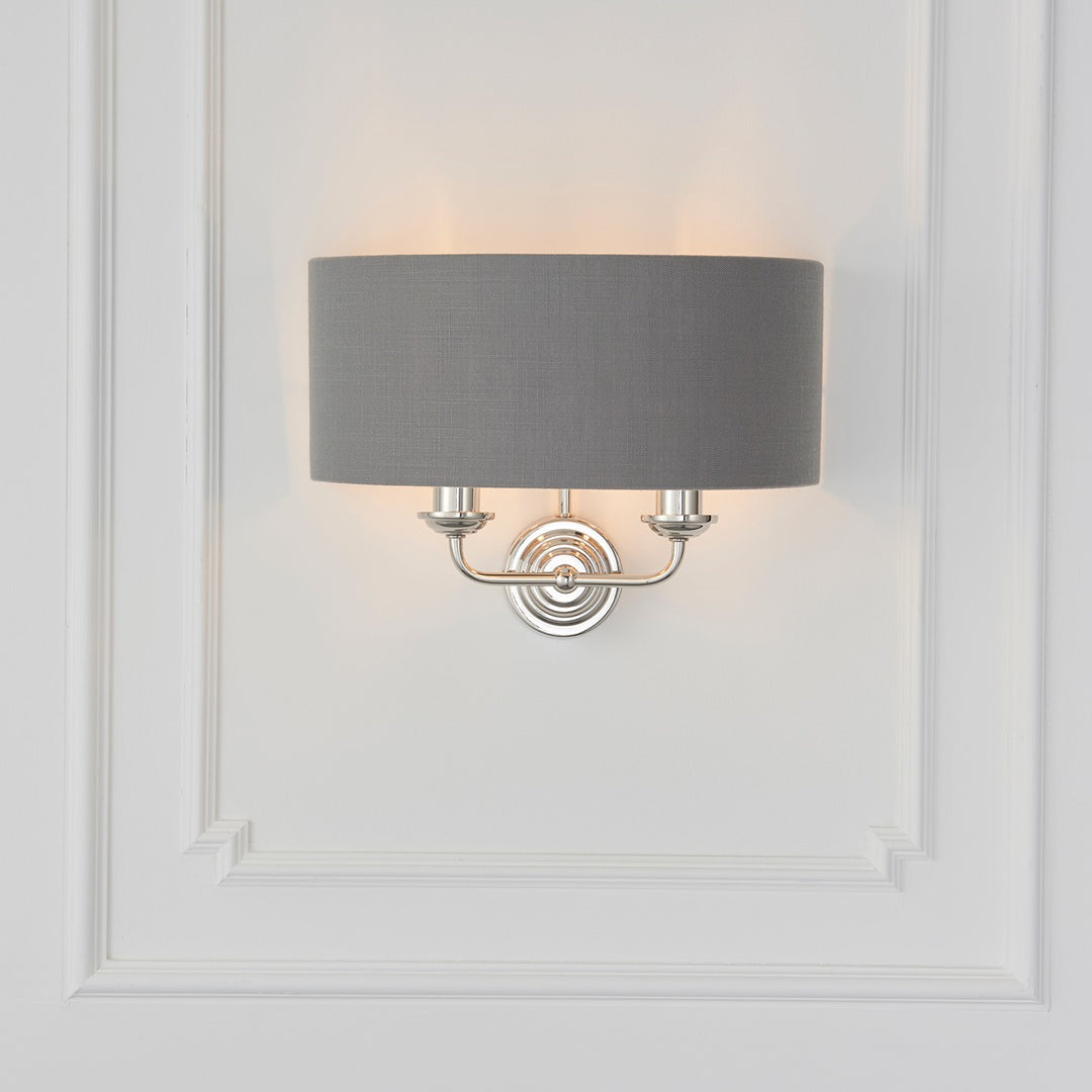 Highclere Wall Light - Nickel Endon 2