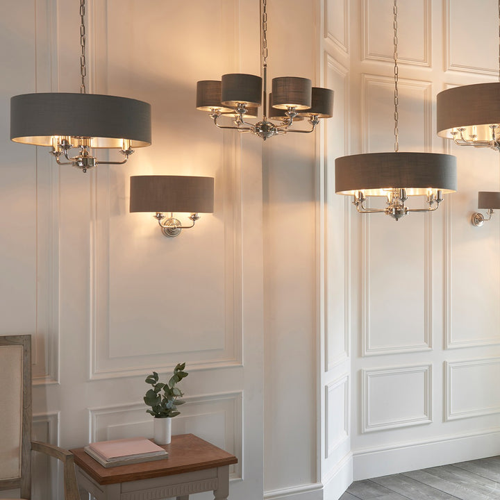 Highclere Wall Light - Nickel Endon 3