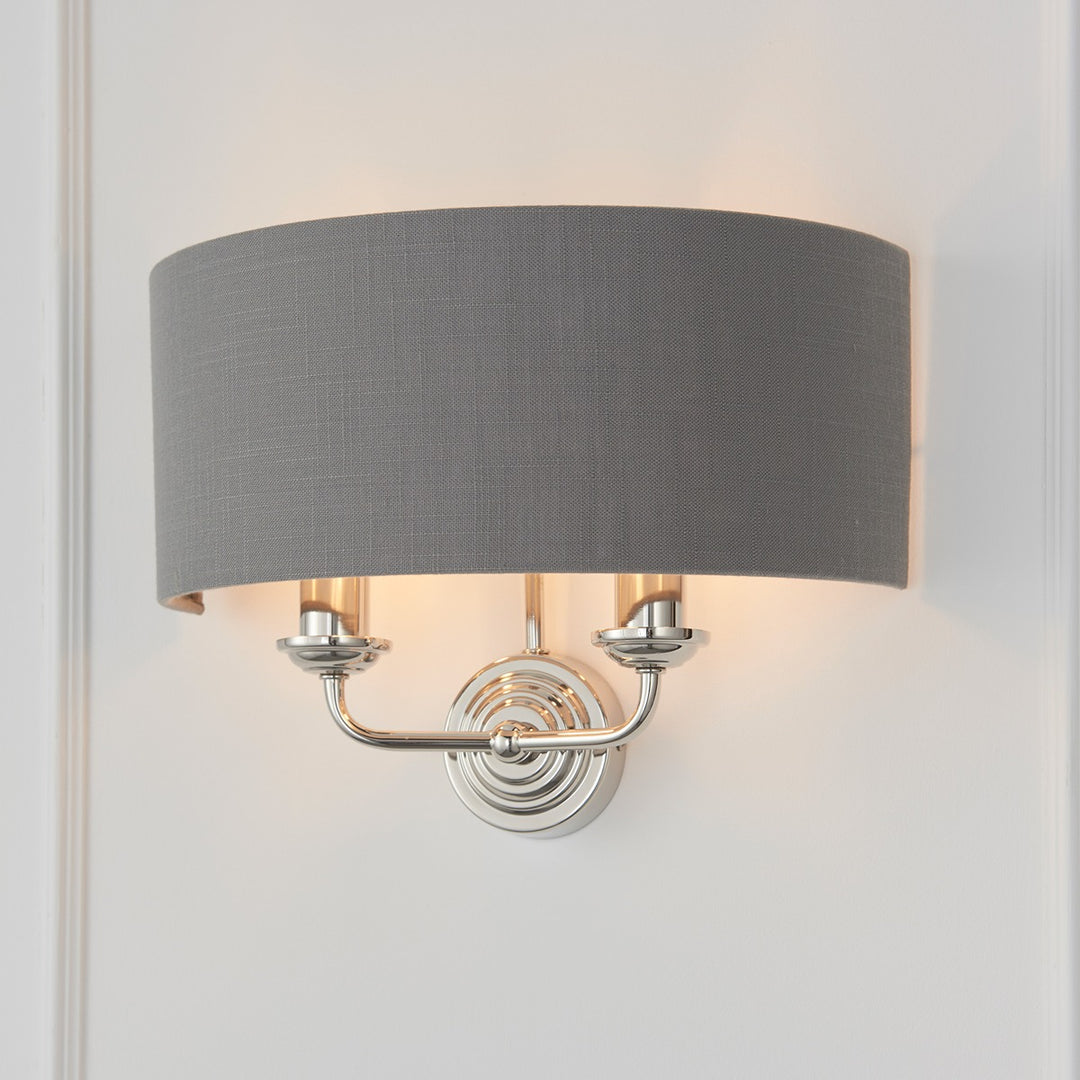 Highclere Wall Light - Nickel Endon 4