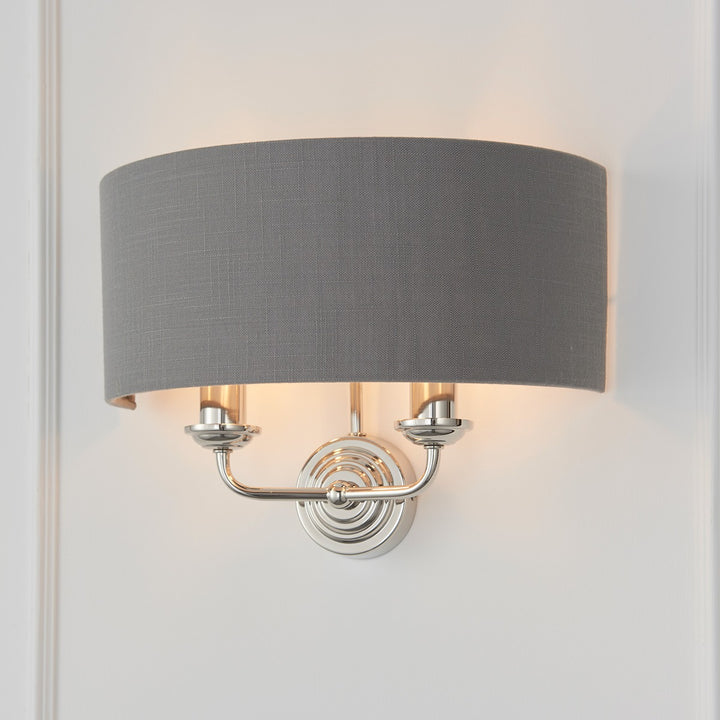 Highclere Wall Light - Nickel Endon 4