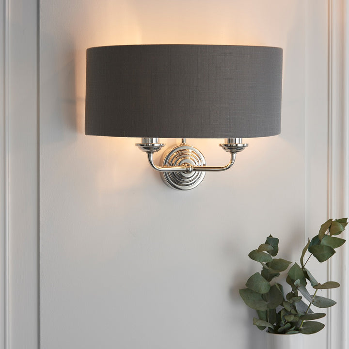Highclere Wall Light - Nickel Endon 5