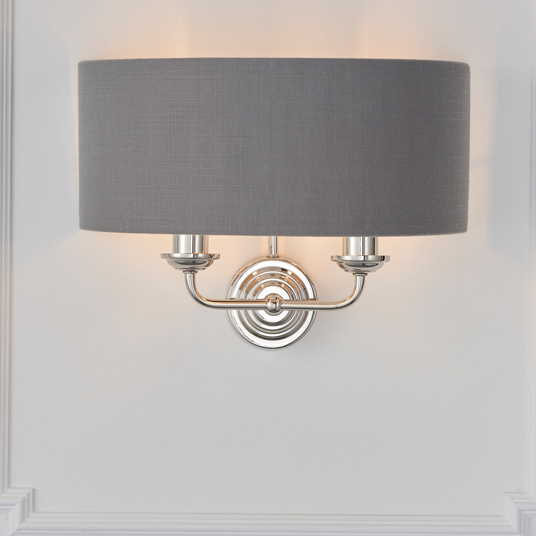 Highclere Wall Light - Nickel Endon 6