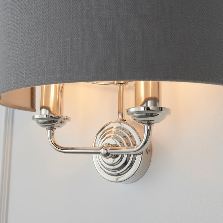 Highclere Wall Light - Nickel Endon 7