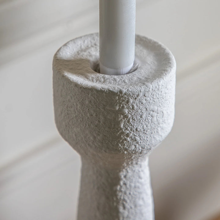Luna Set of 2 Candlesticks - White
