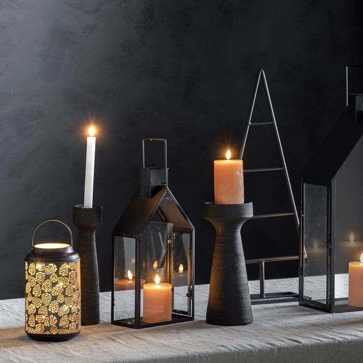 Luna Set of 2 Candlesticks - Black
