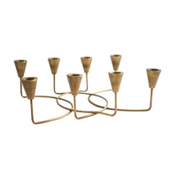 Ivyline Circular 8 Pc Candle Holder in Antique Bronze