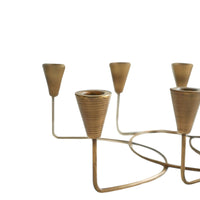 Ivyline Circular 8 Pc Candle Holder in Antique Bronze