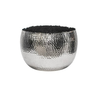 Ivyline Hammered Bowl in Nickel & Black