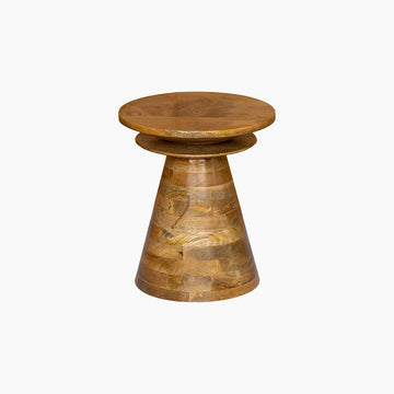 Ivy & Elm Gil Conical Wooden End Table