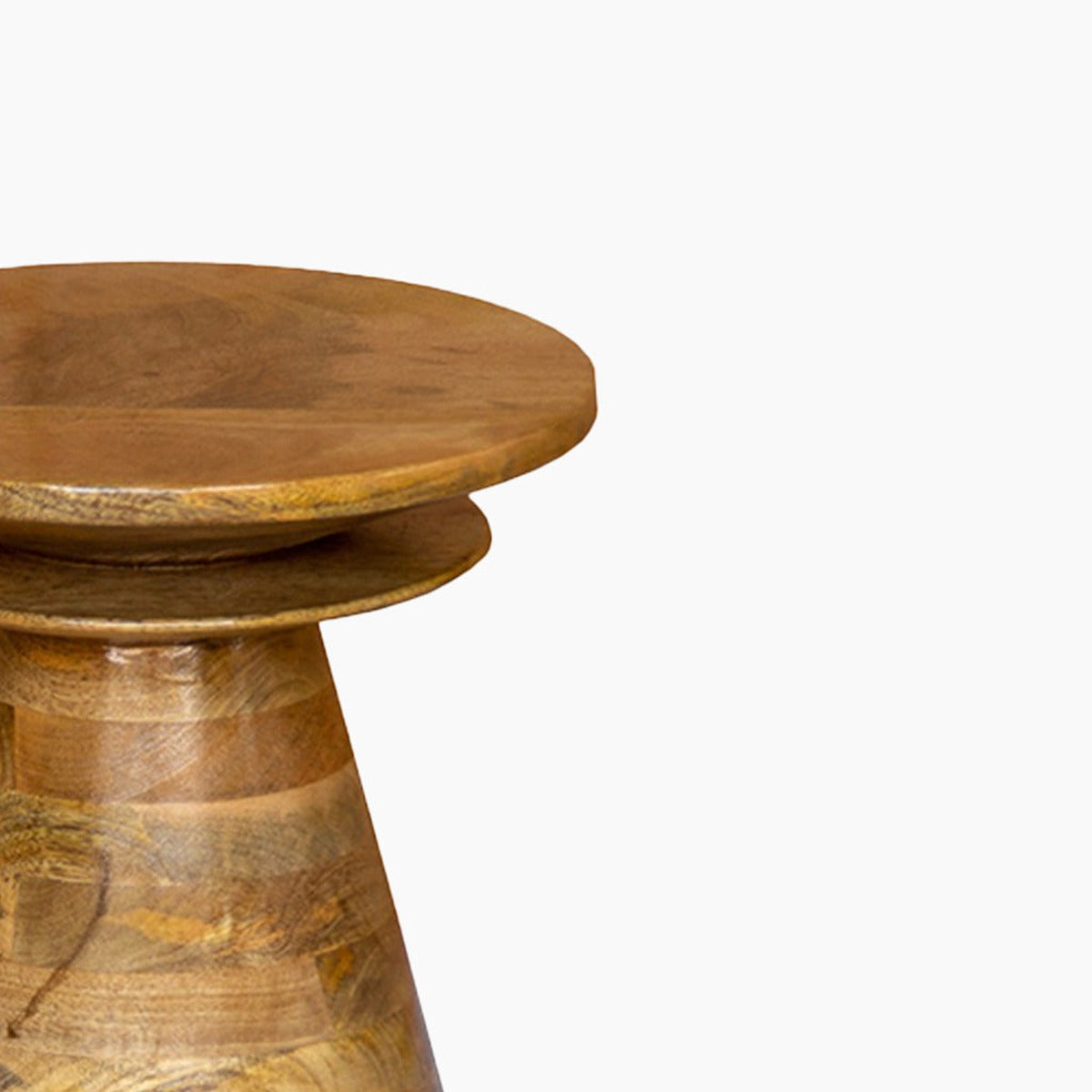 Ivy & Elm Gil Conical Wooden End Table