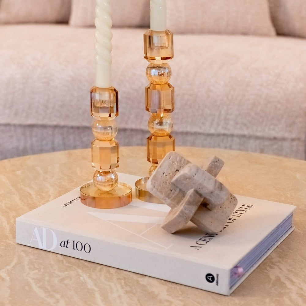 Biltmore Travertine Round Coffee Table - Beige Richmond 3