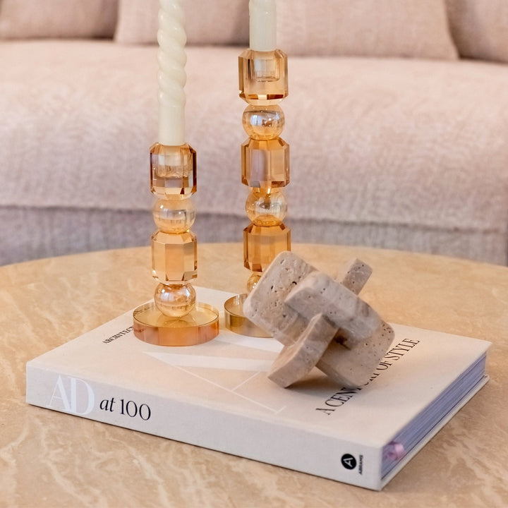 Biltmore Travertine Round Coffee Table - Beige Richmond 3